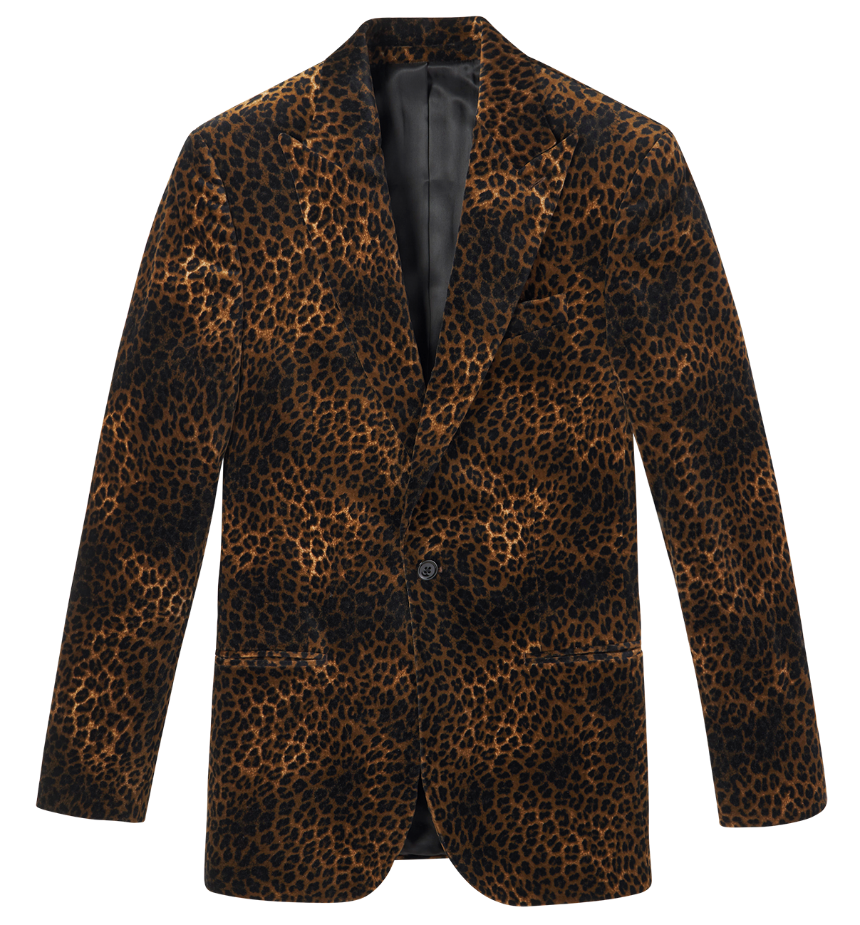 velvet leopard print jacket