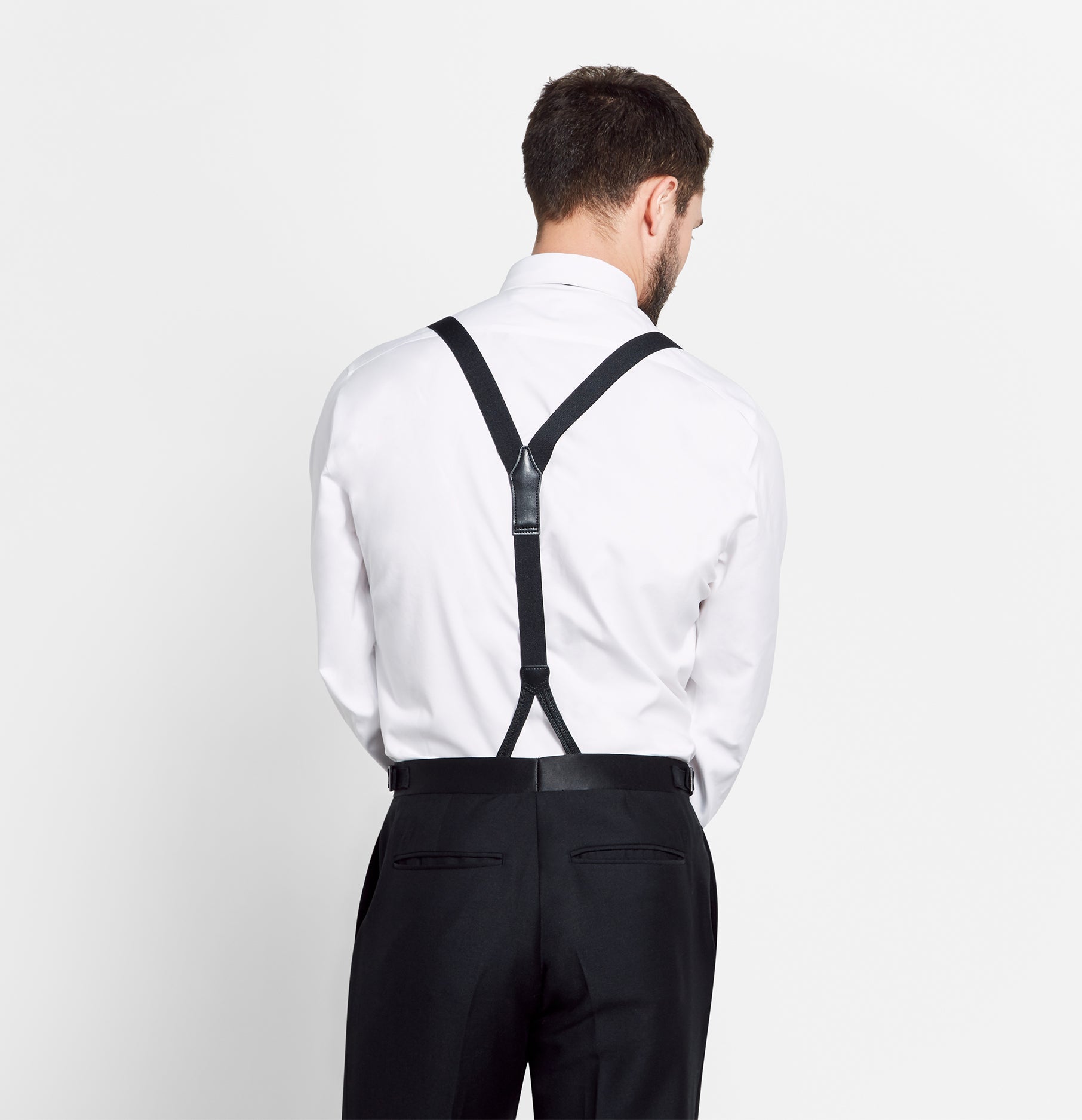 SUSPBBLK Button Suspender - Black - BB Work Clothes - BIG BILL