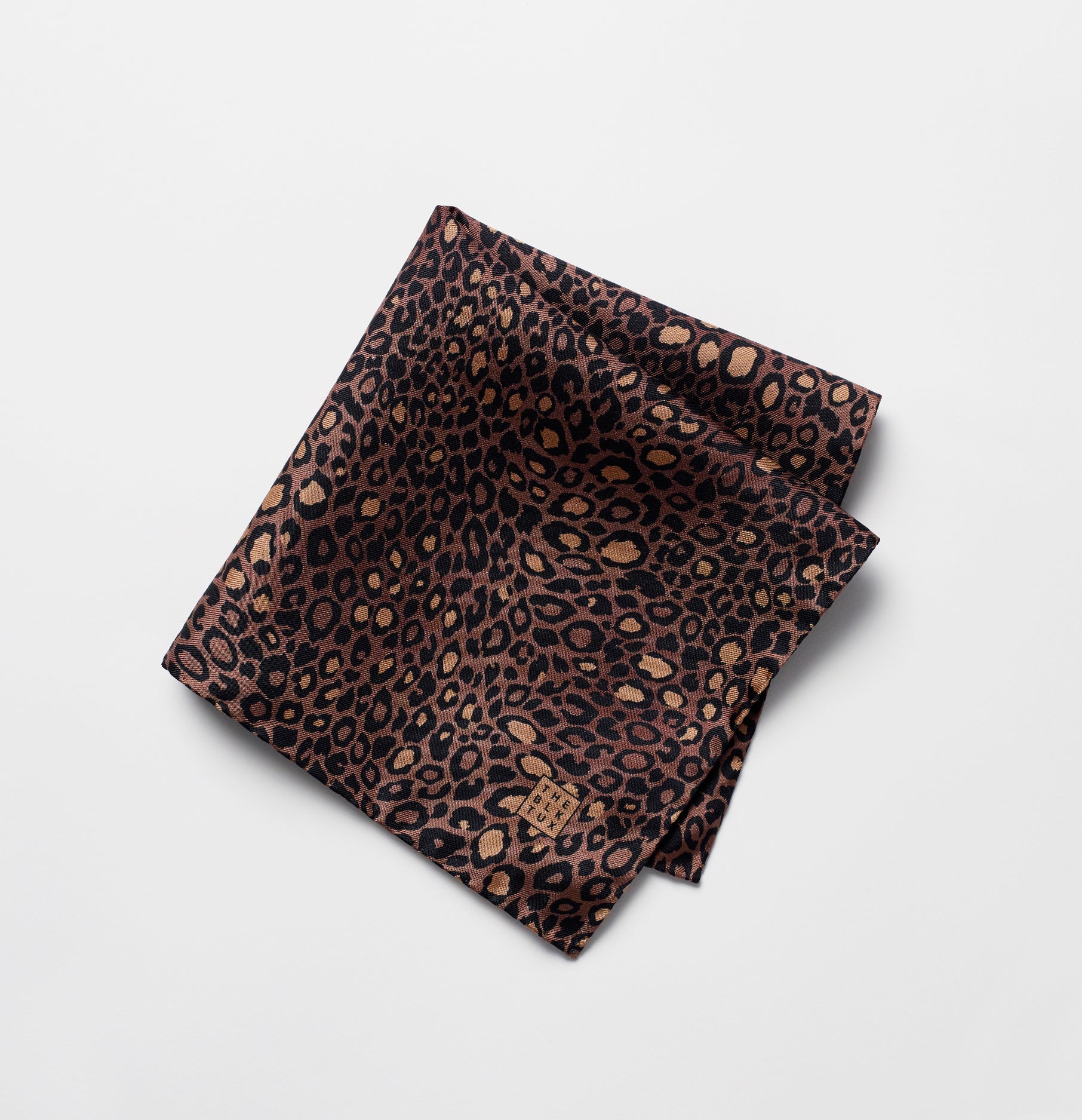 Leopard Print Silk Pocket Square by ROYAL SILK® 16” x 16” 