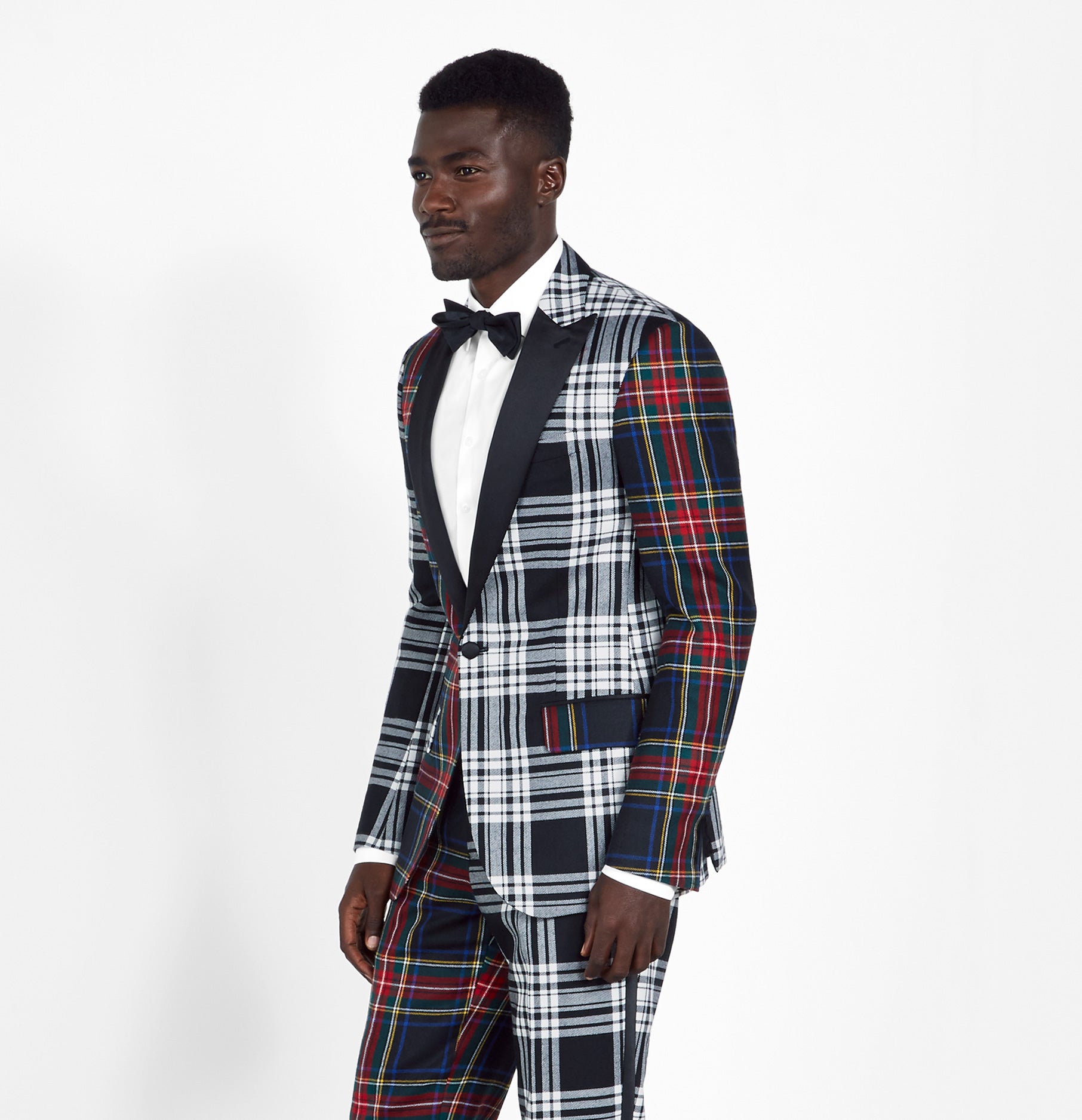 Tartan plaid tuxedo jacket new arrivals