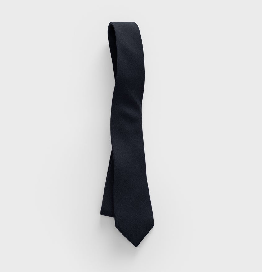 Black Cotton Necktie | The Black Tux