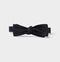 Black Satin Straight Bow Tie | The Black Tux