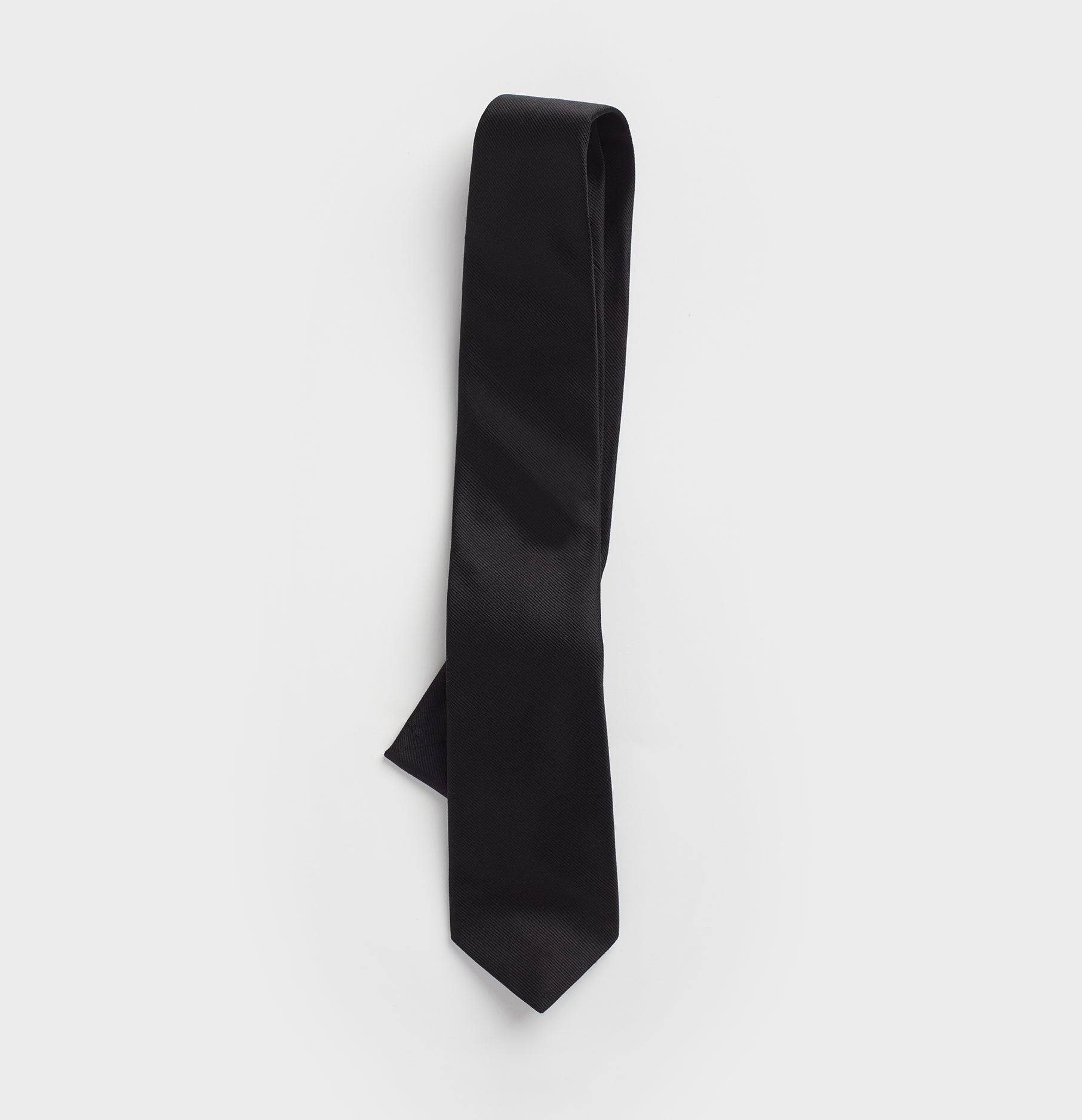 black silk tie