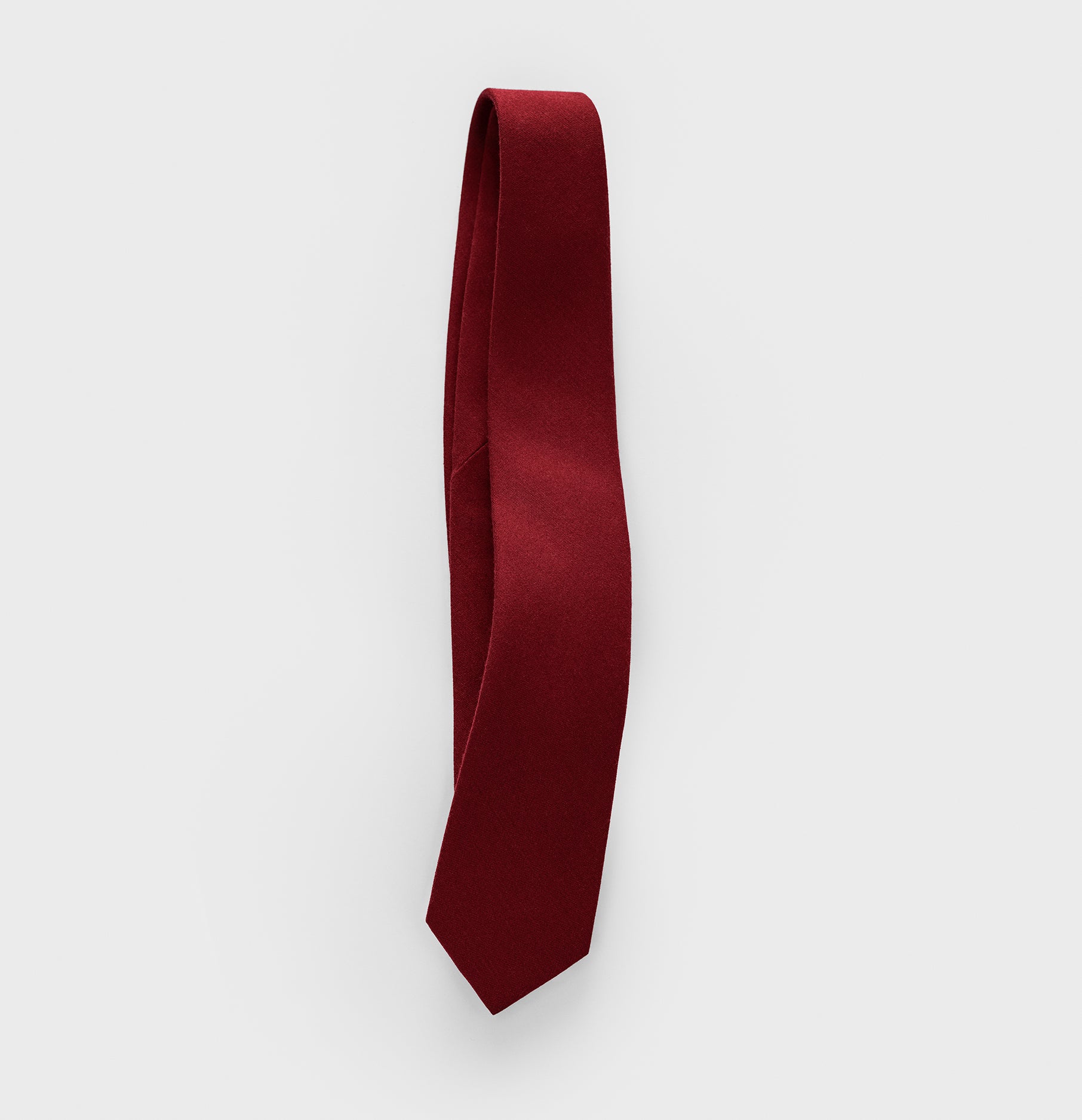 Burgundy Wool/Silk Necktie | The Black Tux