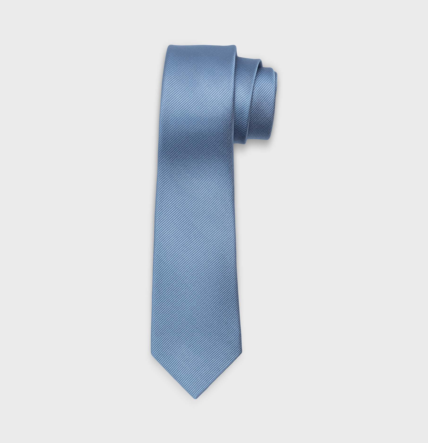 Dusty Blue Silk Necktie | The Black Tux