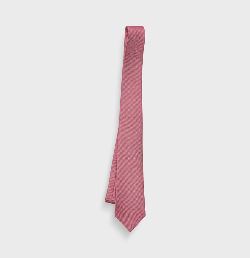 Raspberry Silk Necktie | The Black Tux