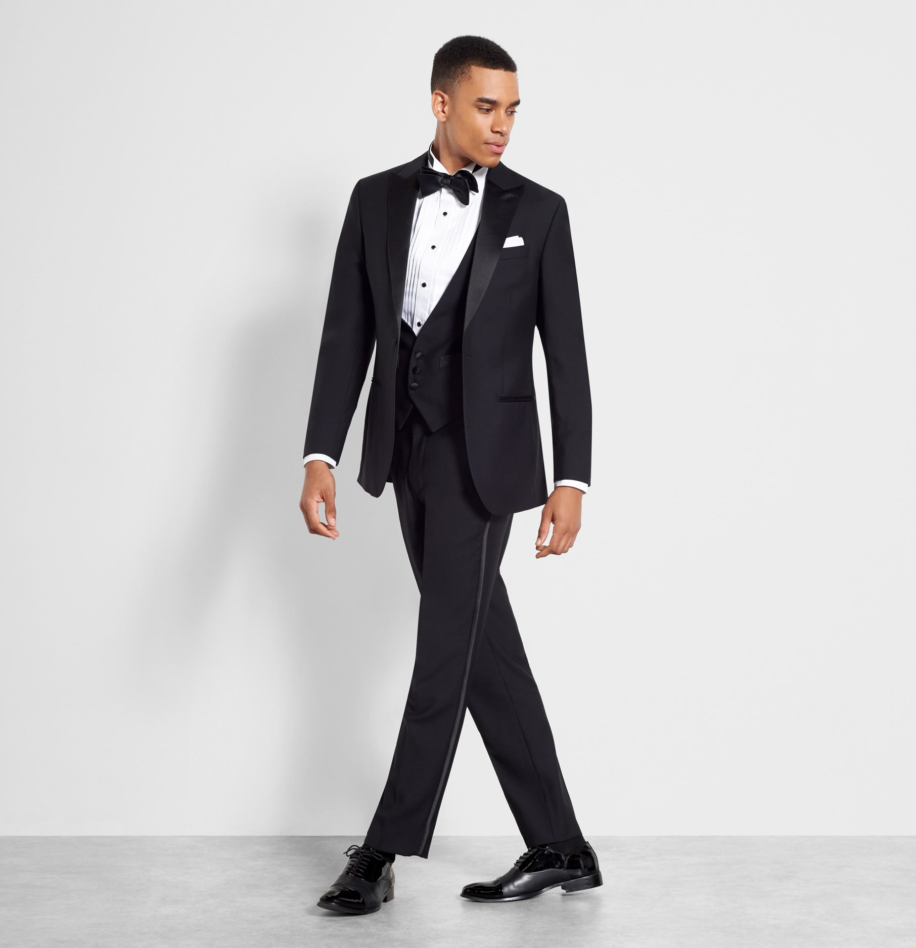 getting fitted for tux