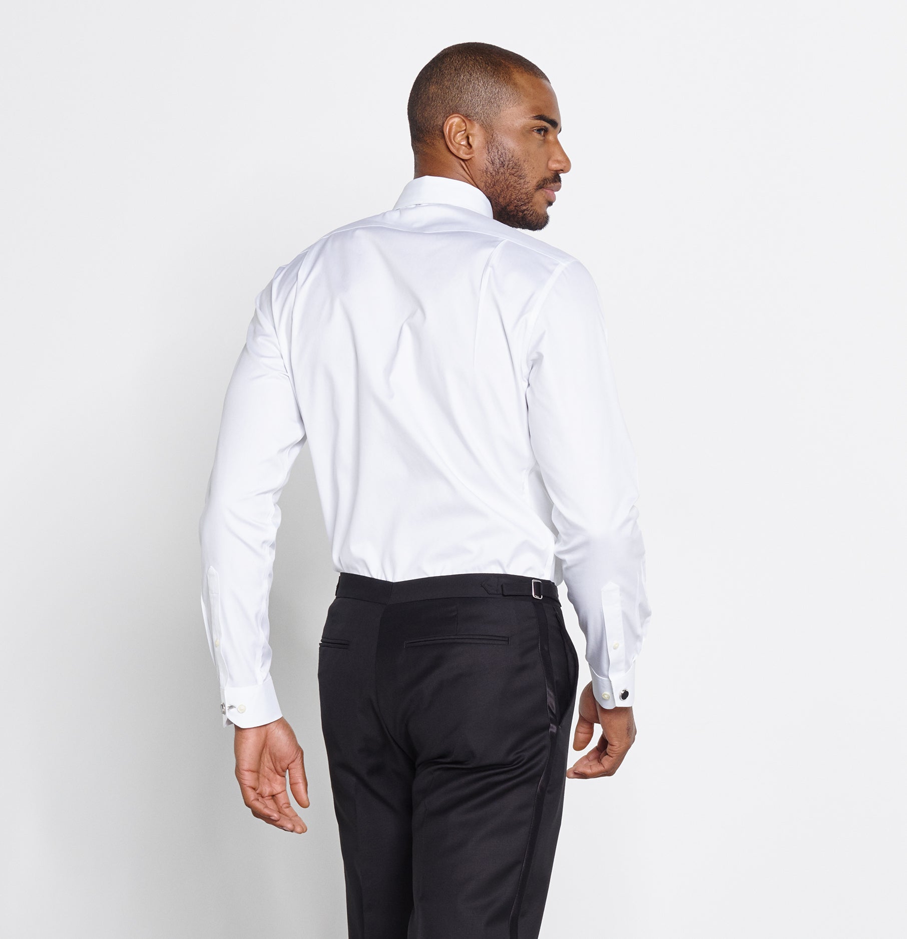 the black tux shirts