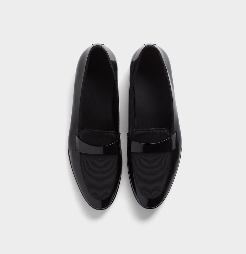 Grosgrain Loafers | Black Tux