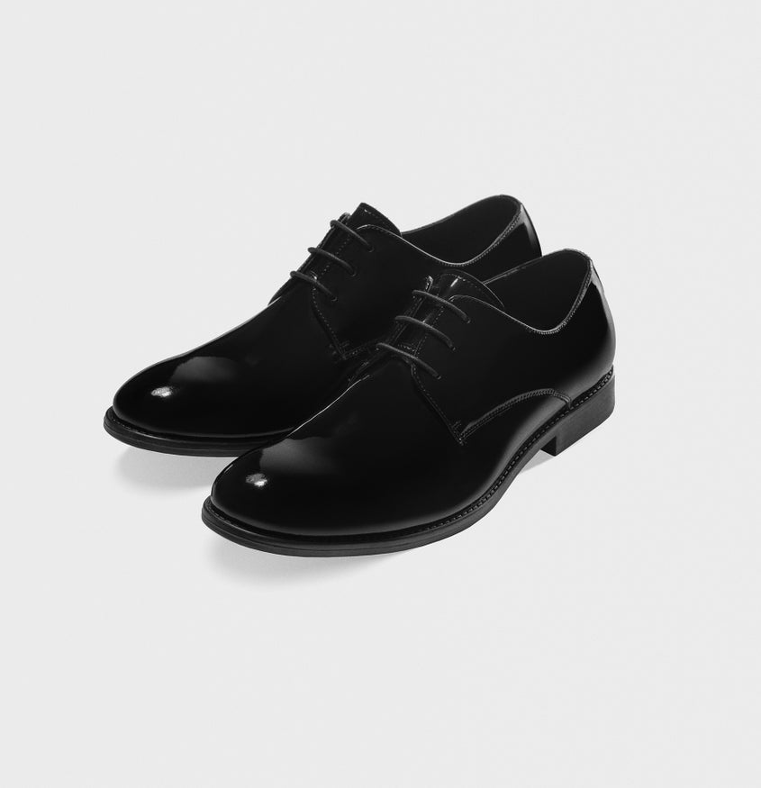 Minst heuvel Nadenkend Black Patent Leather Shoes | The Black Tux