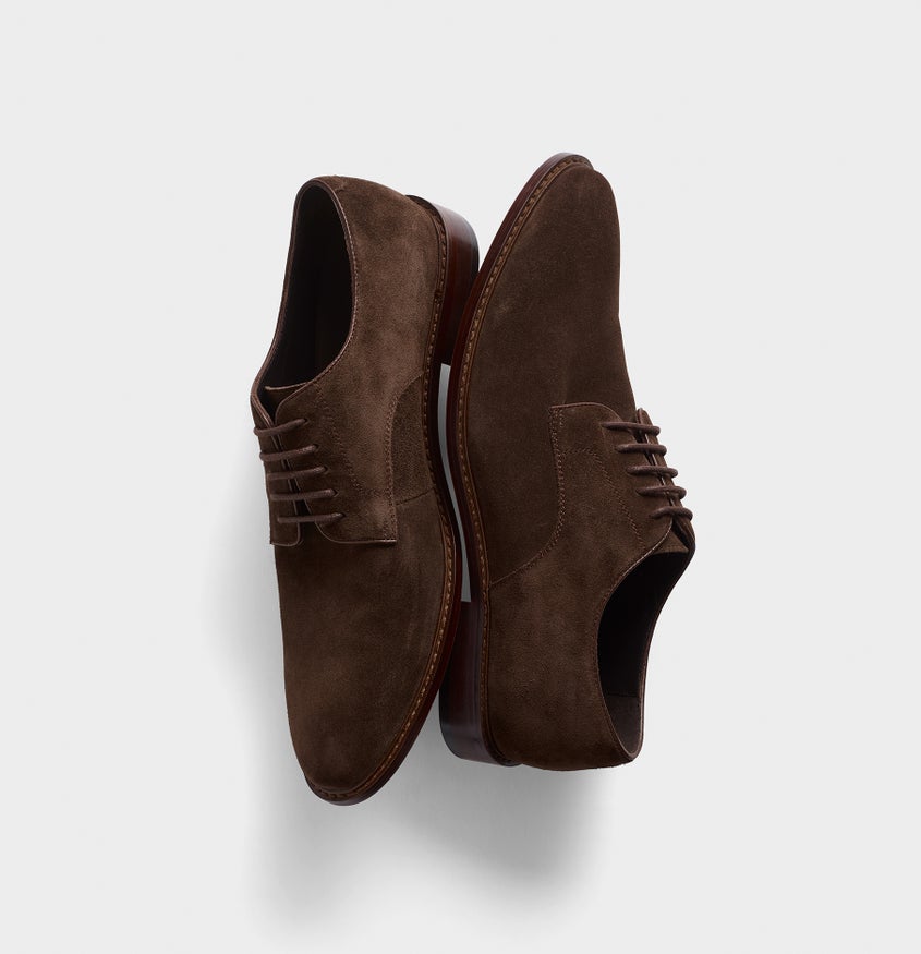brown shoes with black tux