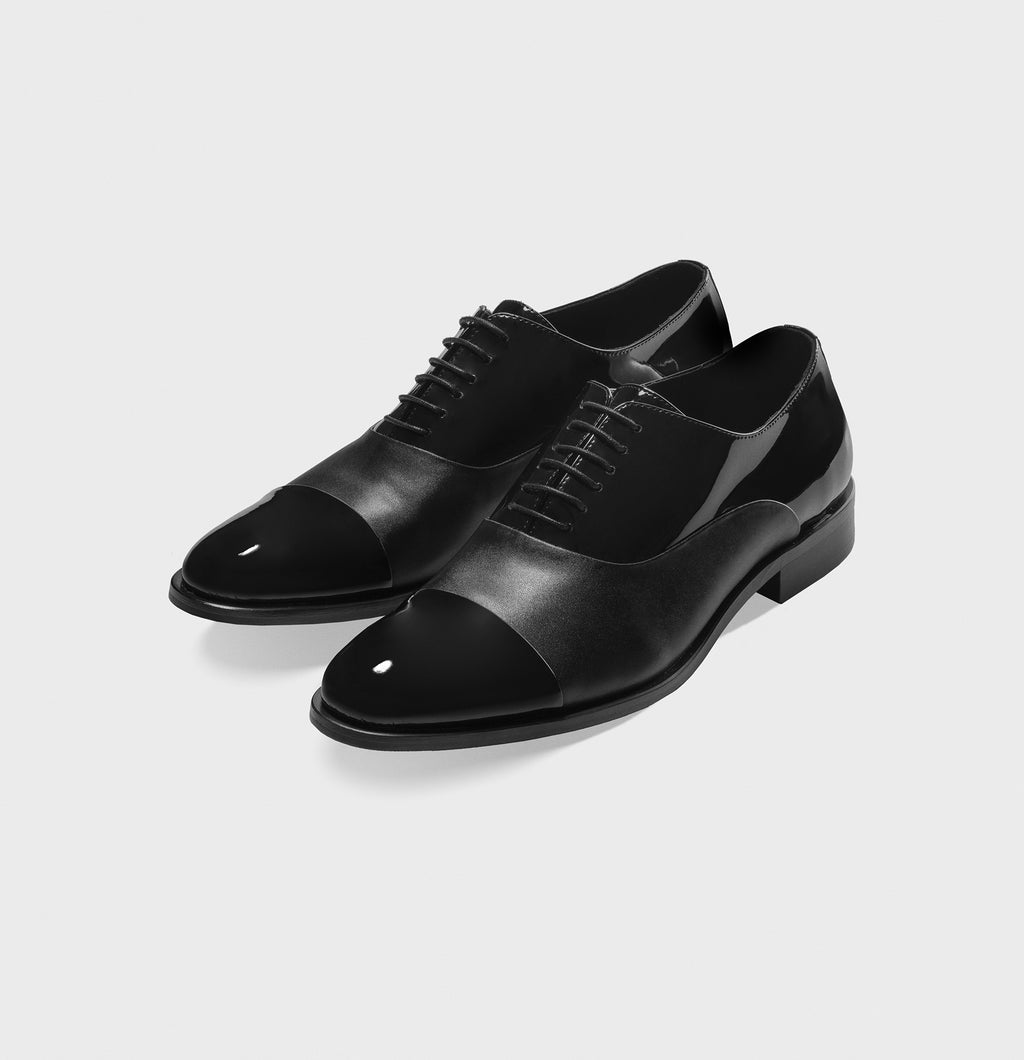 Men's Patent Leather Oxford Black
