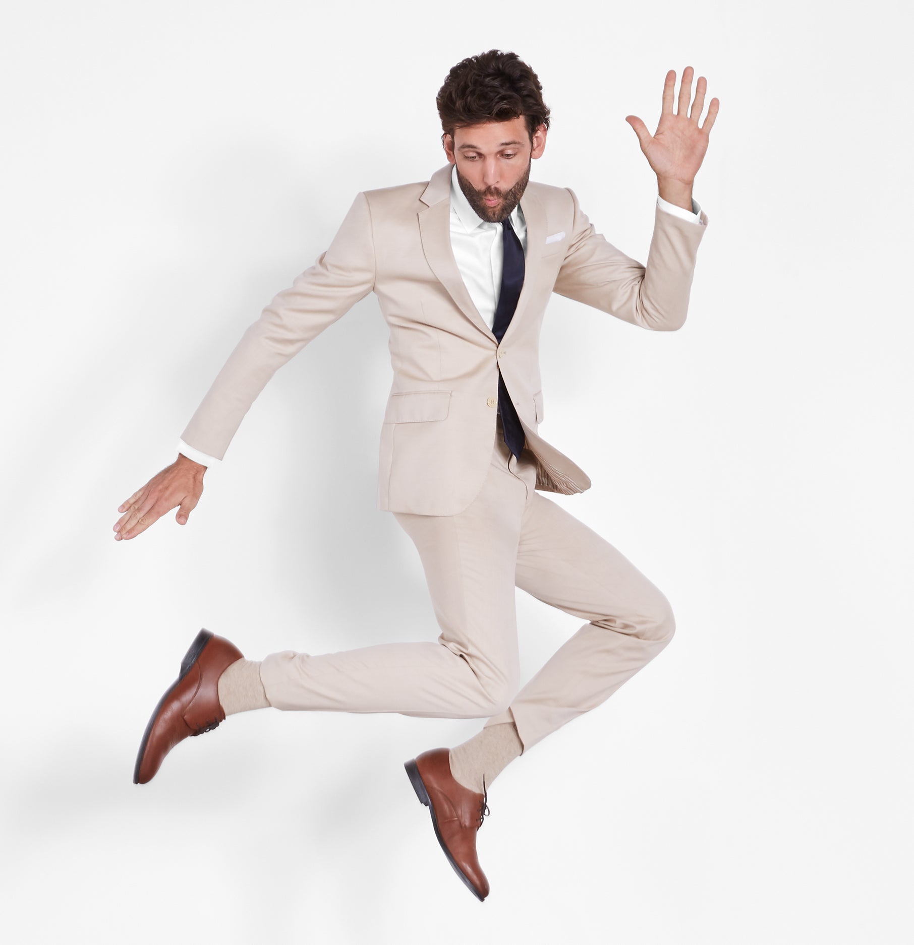 Tan Suit The Black Tux