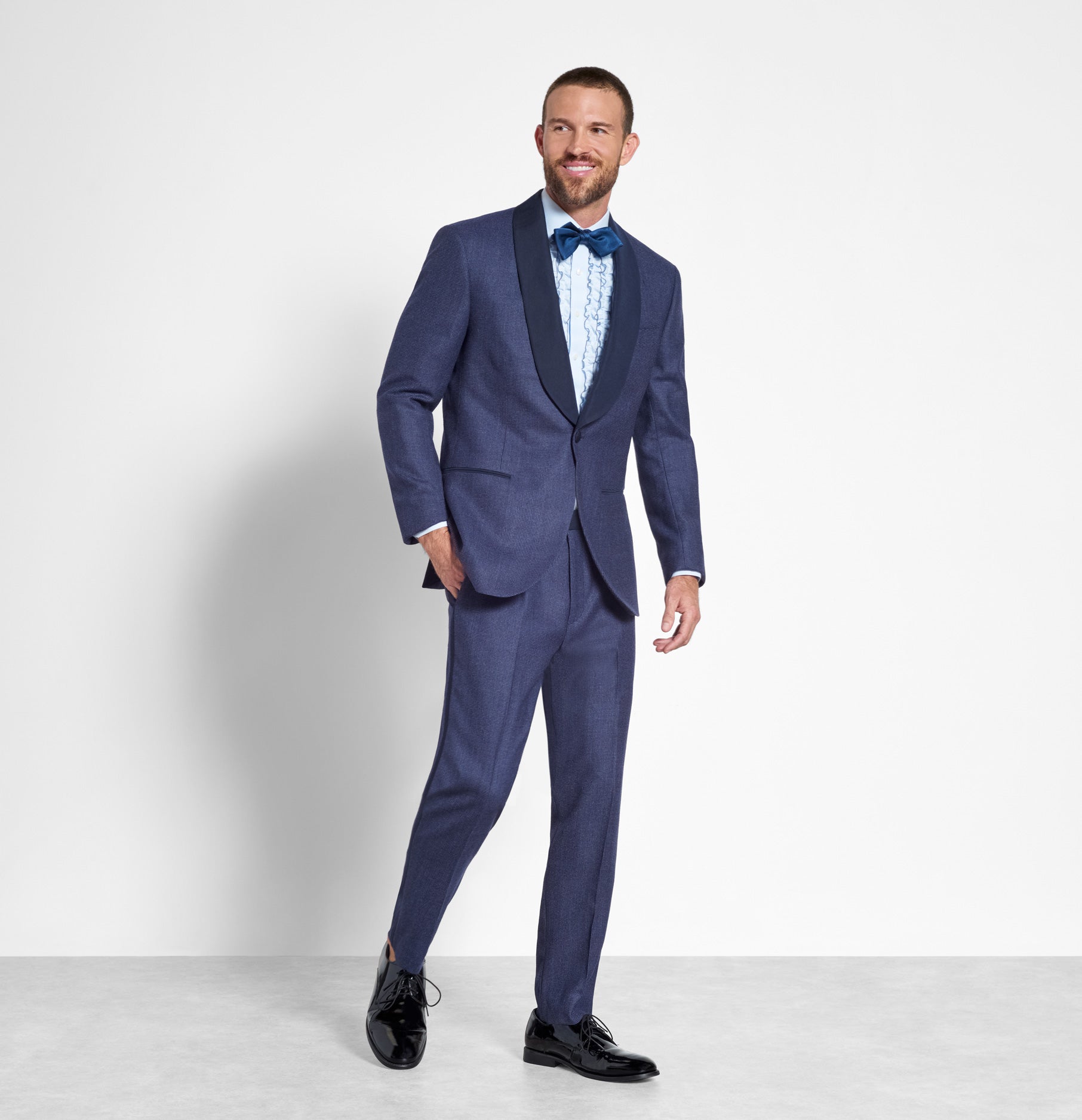 Blue Shawl Tuxedo The Black Tux