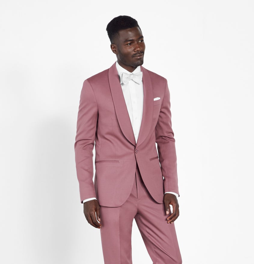 rose gold tuxedo shirt