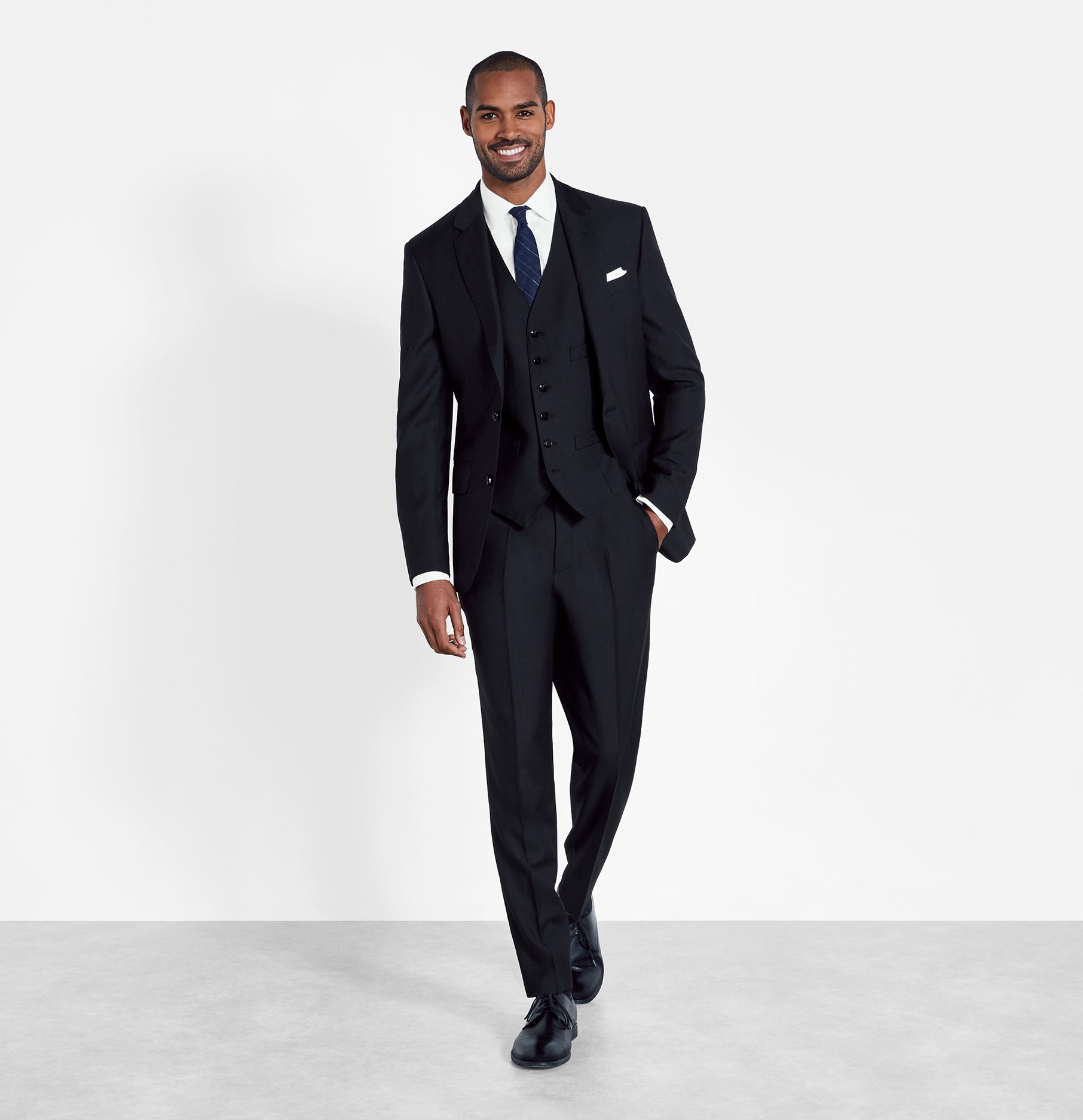 All Black Suit With Vest | vlr.eng.br