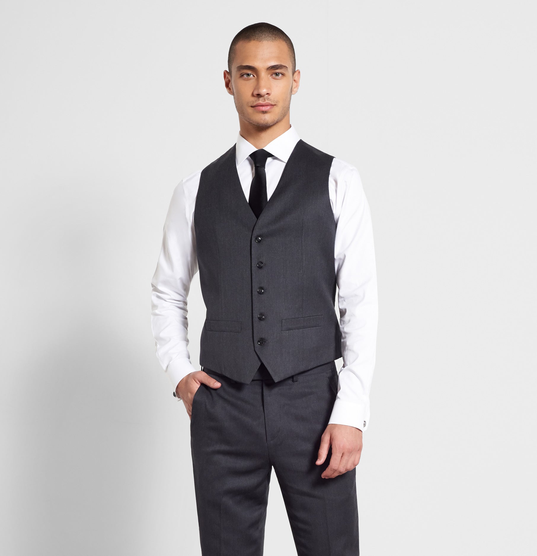 Light Grey Suit Vest  SuitShop